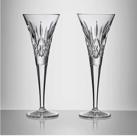 Waterford Lismore Toasting Flute Pair