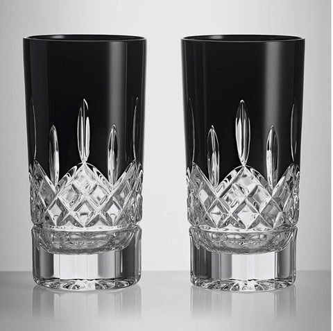 Waterford Lismore Black Highball, Set of 2