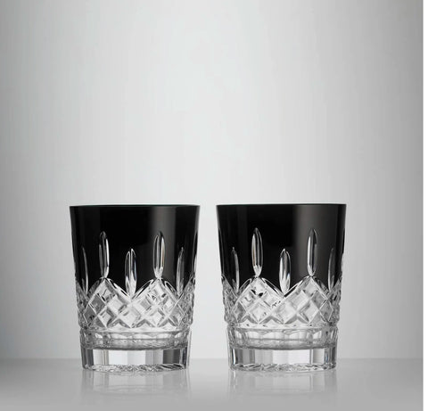 Waterford Lismore Black Double Old Fashioned, Set of 2