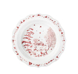 Country Estate Winter Frolic Pie Dish