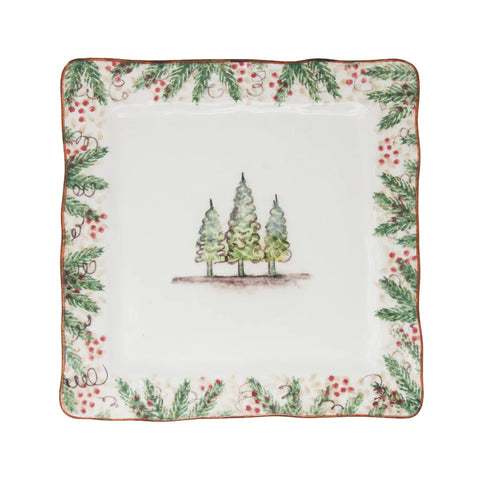 Natale Square Dinner Plate