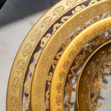 Arte Italica Vetro Gold Dinner Plate