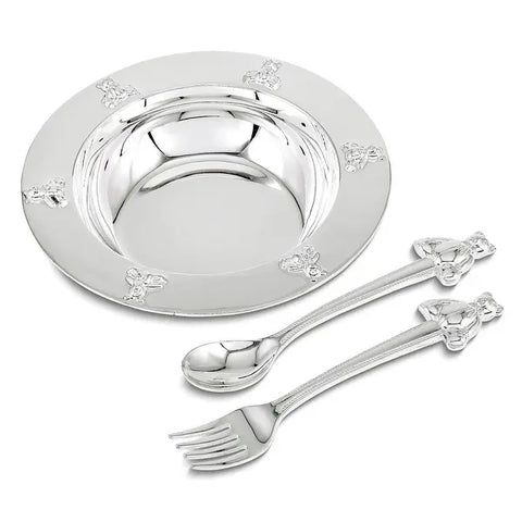 Silver Plated Feeding Set